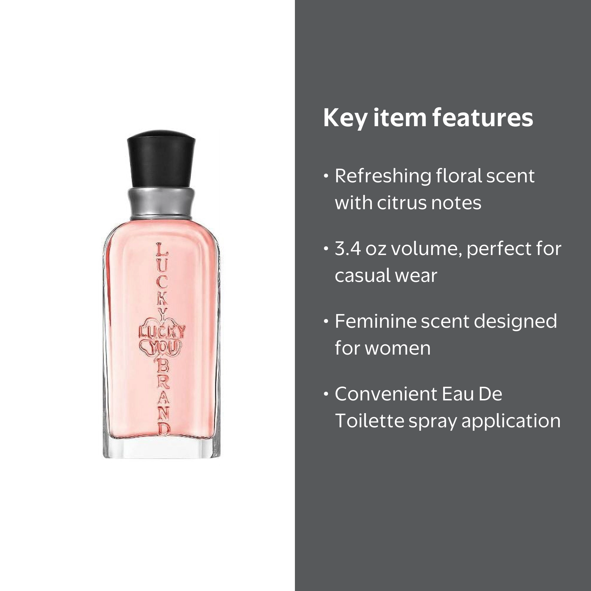Lucky Brand Lucky You Eau De Toilette Spray, Fresh Floral Perfume