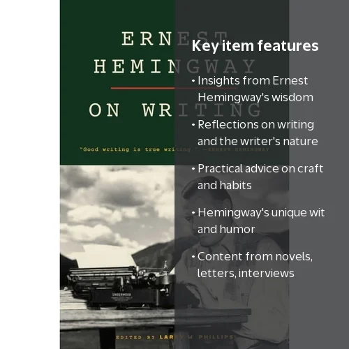 Ernest Hemingway on Writing, (Paperback) - Walmart.com