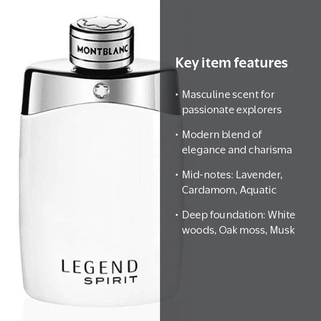 Montblanc, Legend Spirit Eau de Toilette Spray, 6.7 oz, Men