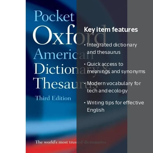 Oxford University Press Pocket Oxford American Dictionary