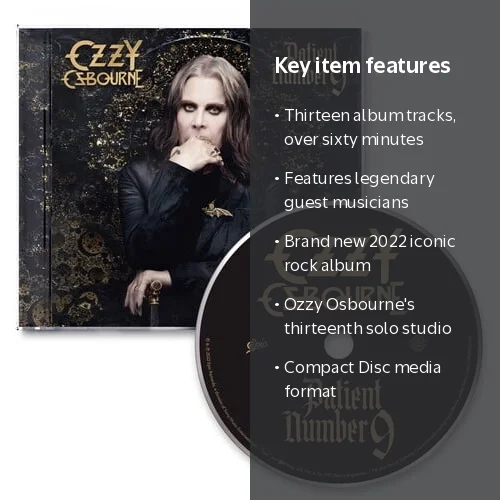 Ozzy Osbourne - Patient Number 9 - Music & Performance - CD