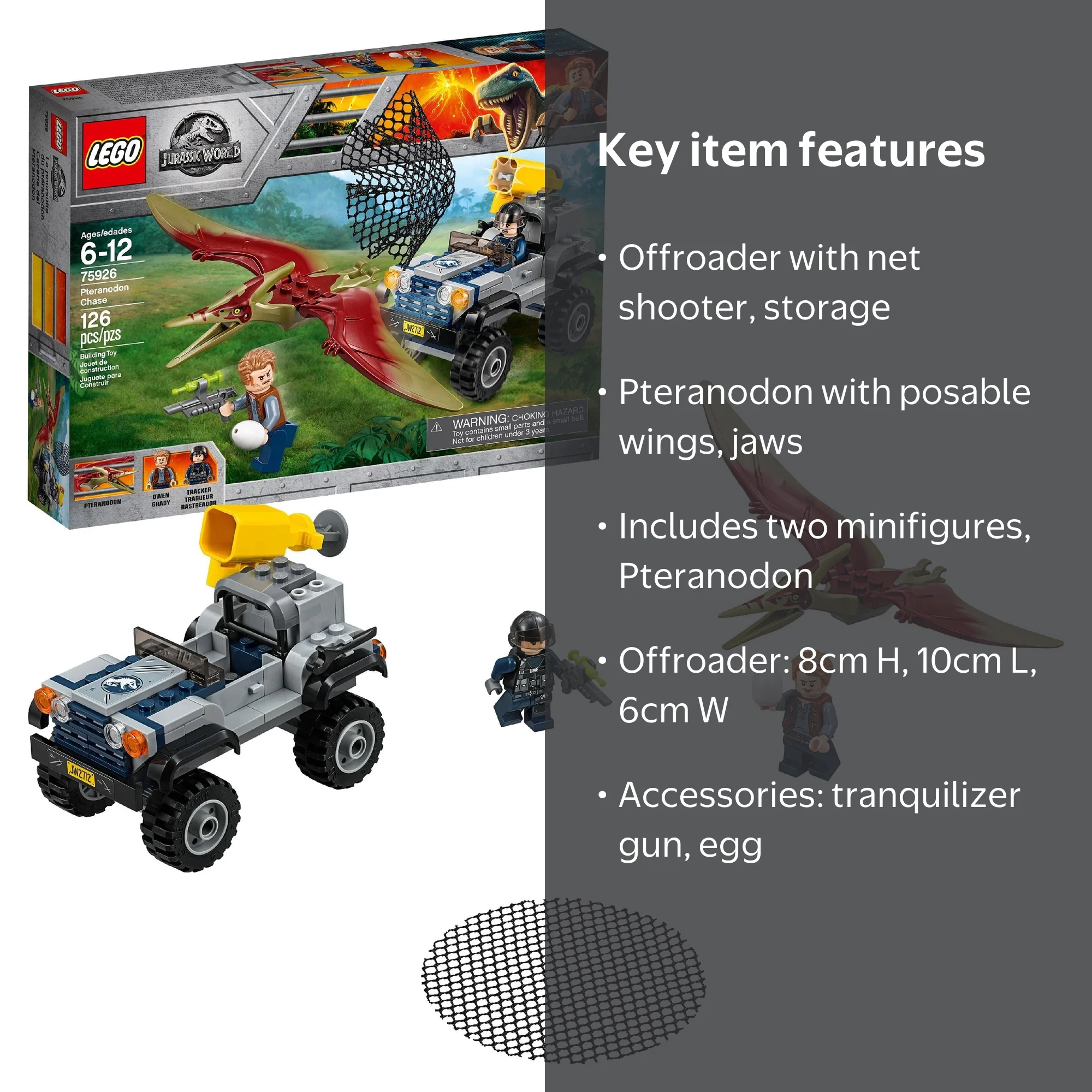 LEGO Jurassic World Pteranodon Chase 75926 - Owen's Dinosaur Toy