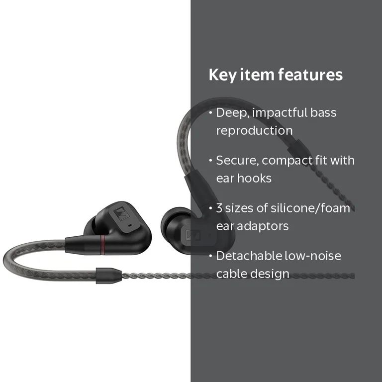 Sennheiser, In-Ear Audiophile Headphones, IE 200, Black - Walmart.com Sennheiser, In-Ear Audiophile Headphones, IE 200, Black - Walmart.com