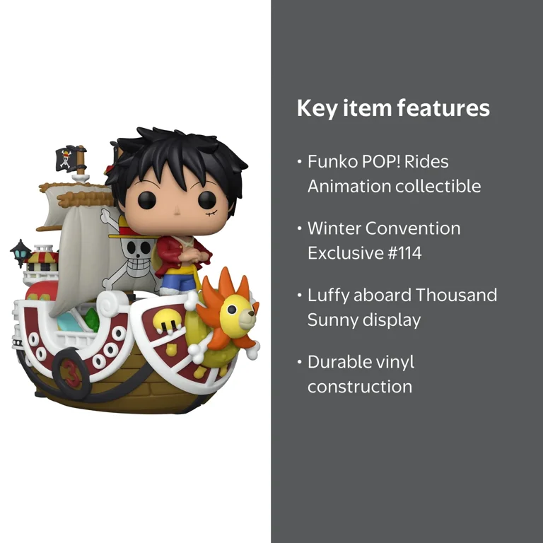 Funko POP Anime: One Piece Luffy with Thousand Sunny 114 Exclusive
