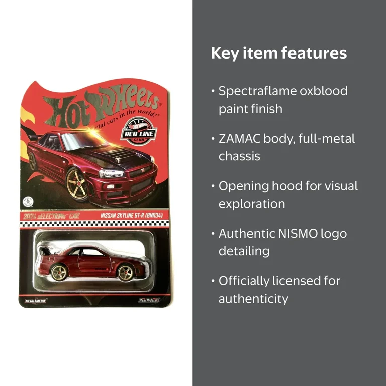 Hot Wheels, RLC Nissan Skyline GT-R BNR34, Spectraflame finish