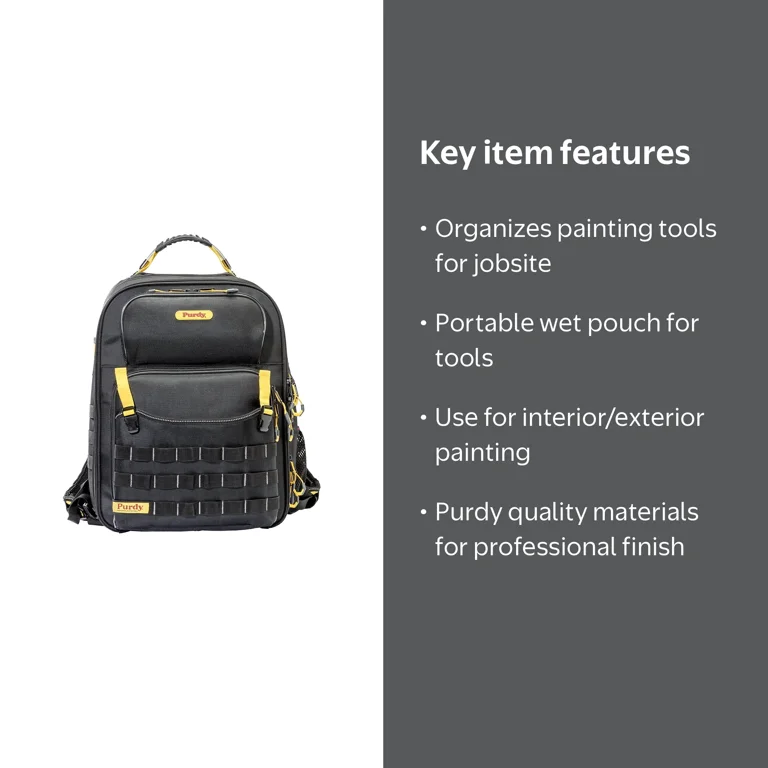 Purdy Skin 5個セット Purdy Painting Tool Backpack - Organizational Storage for Job Site