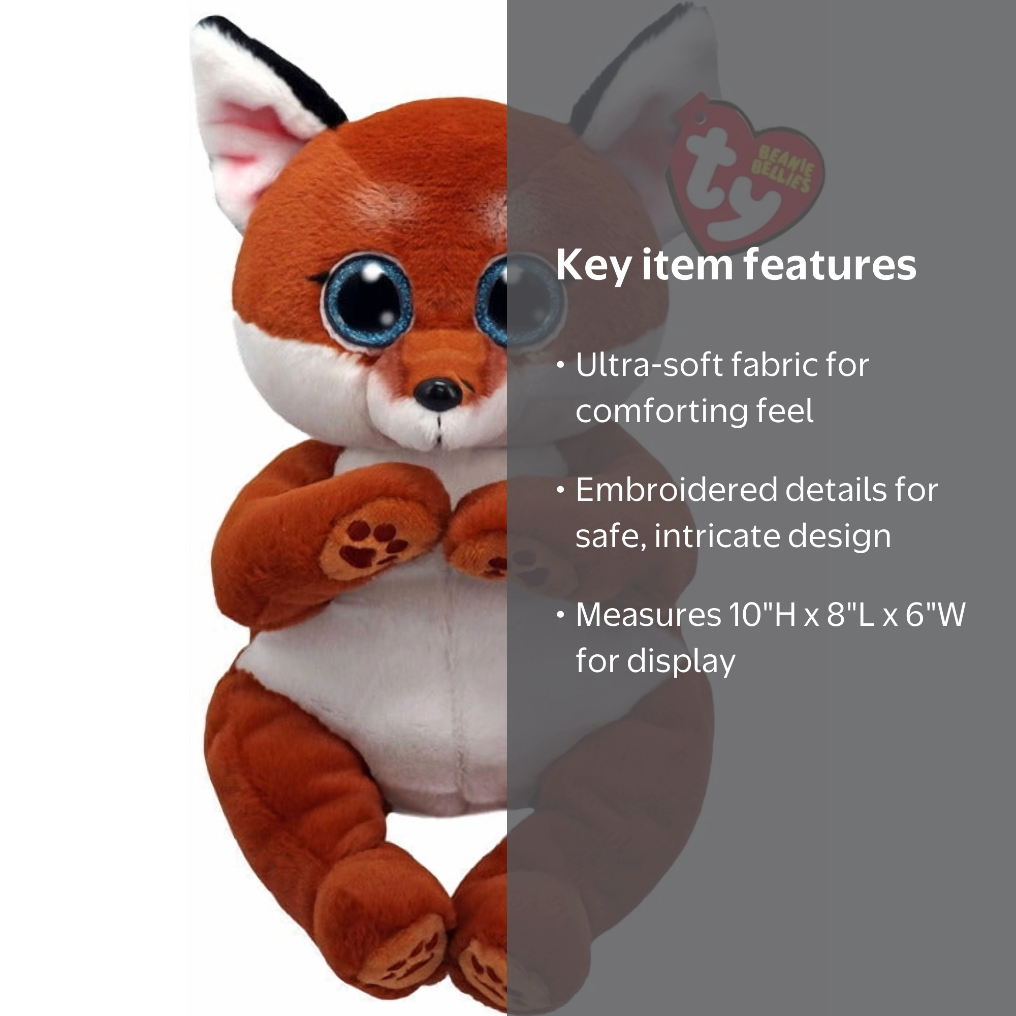 TY Beanie Buddy - WITT the Fox (10 inch), Mint Collectible Toy