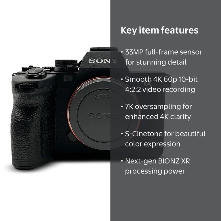 Sony Alpha 7 IV, Full-Frame Mirrorless Digital Camera, 33MP Exmor