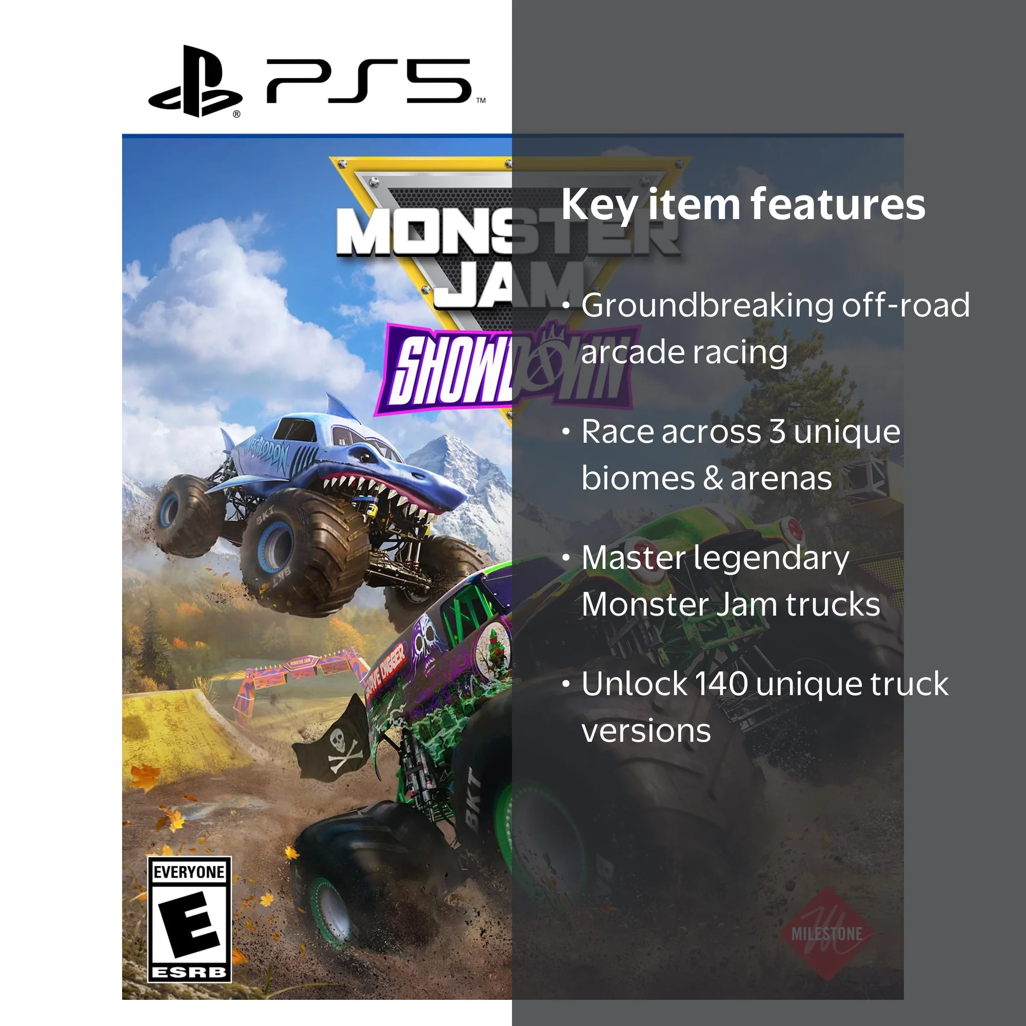 Plaion, Monster Jam Showdown, PS5, Off-Road Arcade Racing Game