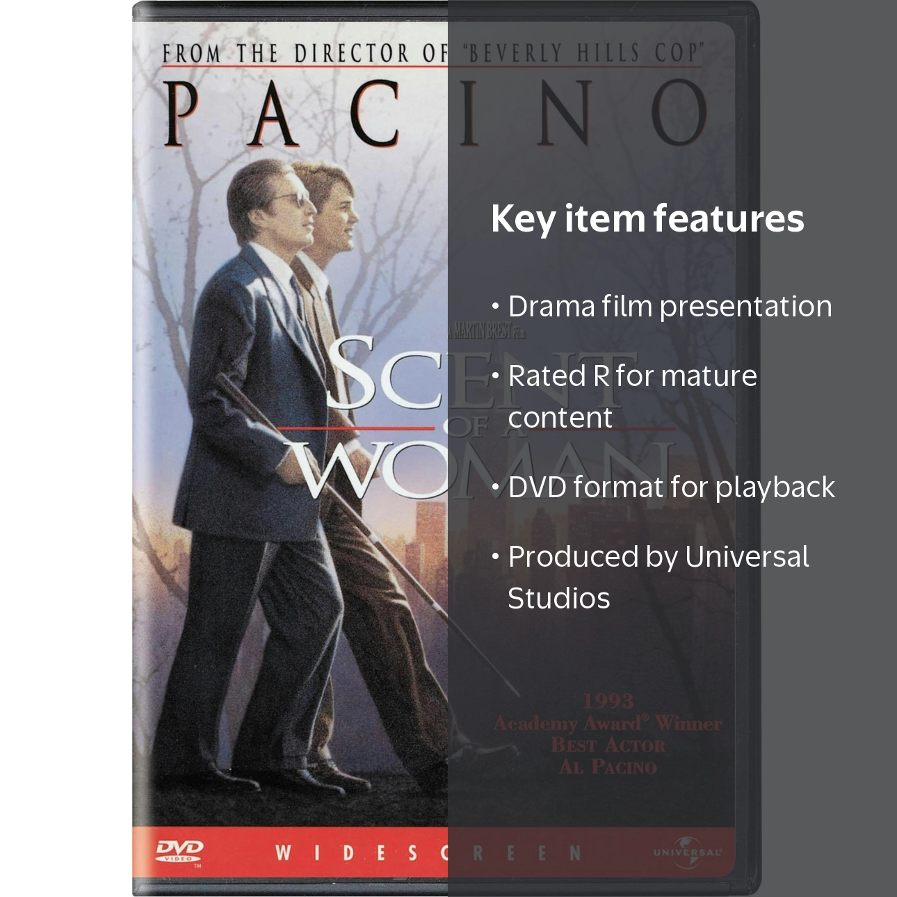 Universal Studios Scent of a Woman DVD, Oscar-Winning Drama