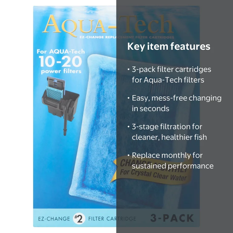 Aqua-Tech EZ-Change Aquarium Filter Cartridge for 10-20G Filters