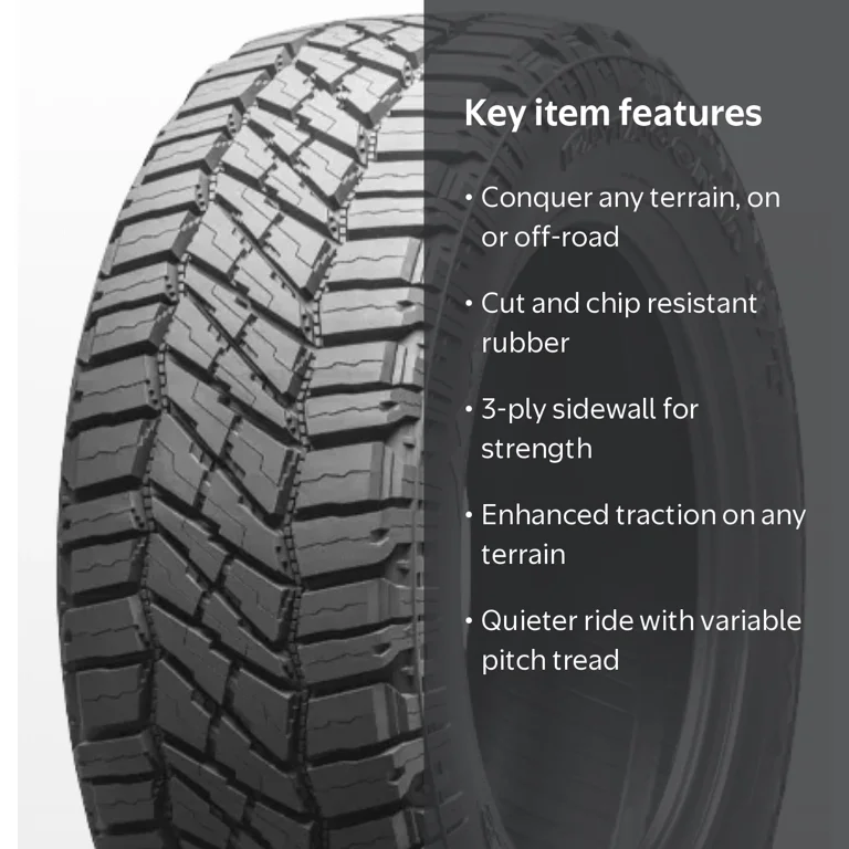 Milestar Patagonia X/T Rugged Terrain Tire, 37X12.50R17, 124Q D