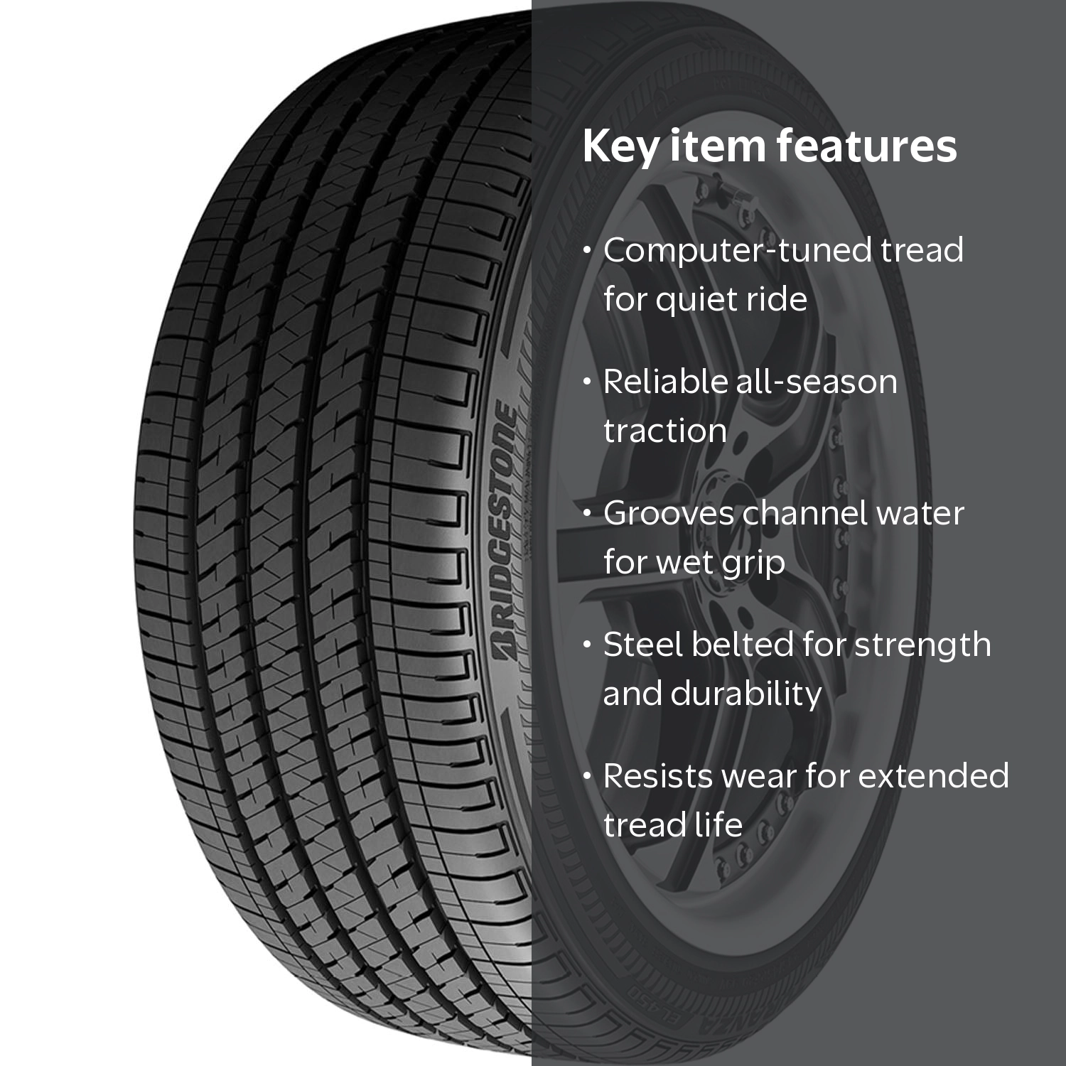 フレナーラ Bridgestone, Passenger Tire, 235/45R21 97W, All Season T - Walmart.com