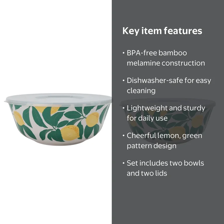 Mainstays by Becky G. & Alejandra Bamboo Melamine 4-Piece Serve