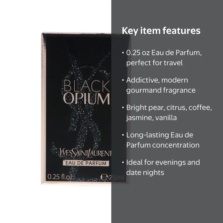 Yves Saint Laurent Black Opium Eau de Parfum, 0.25 oz - Walmart.com