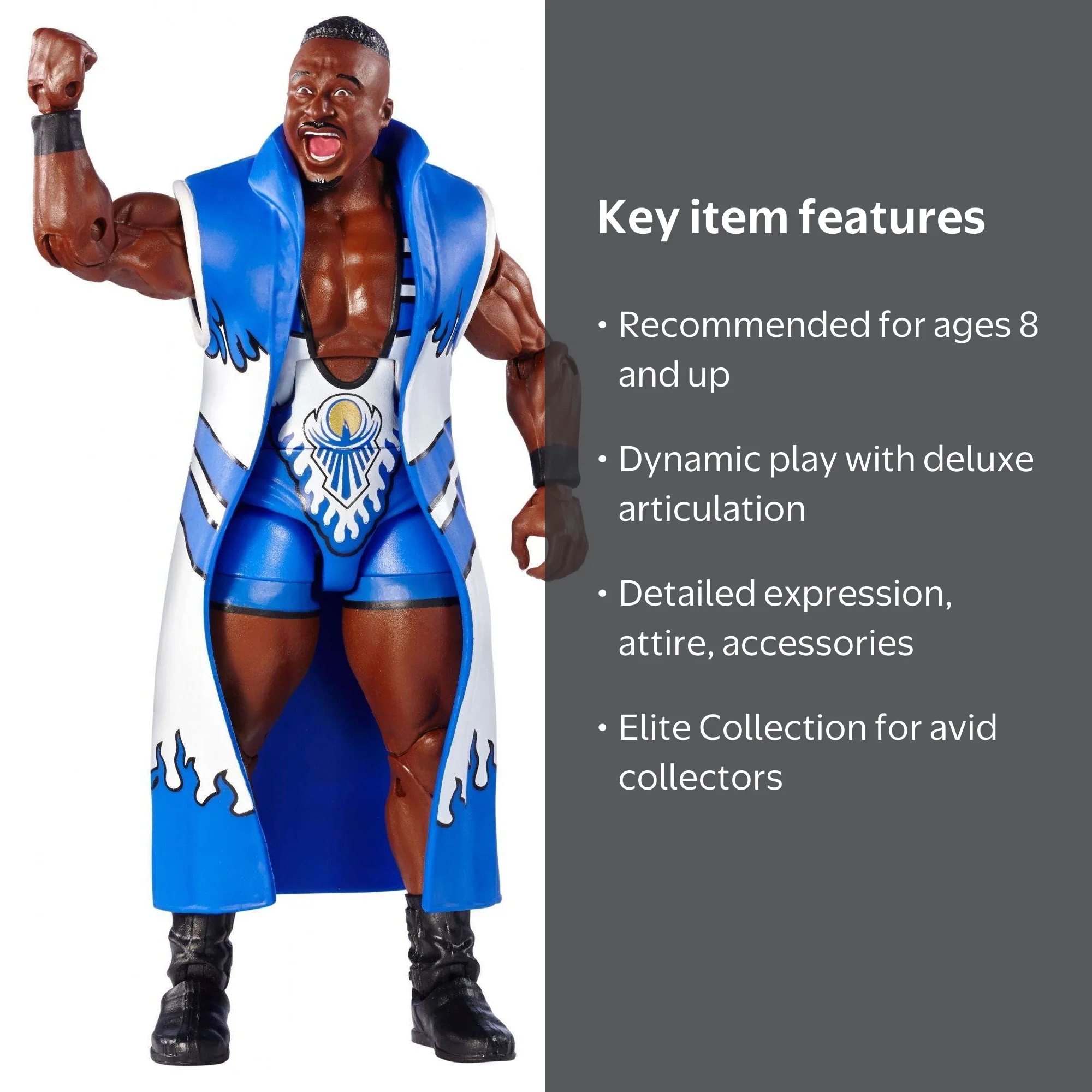 WWE, Action Figure, Big E, Elite Collection for Ages 8+ - Walmart.com