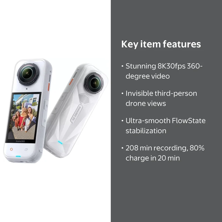 Insta360 X5 8K 360 Satin White Limited Edition Action Camera