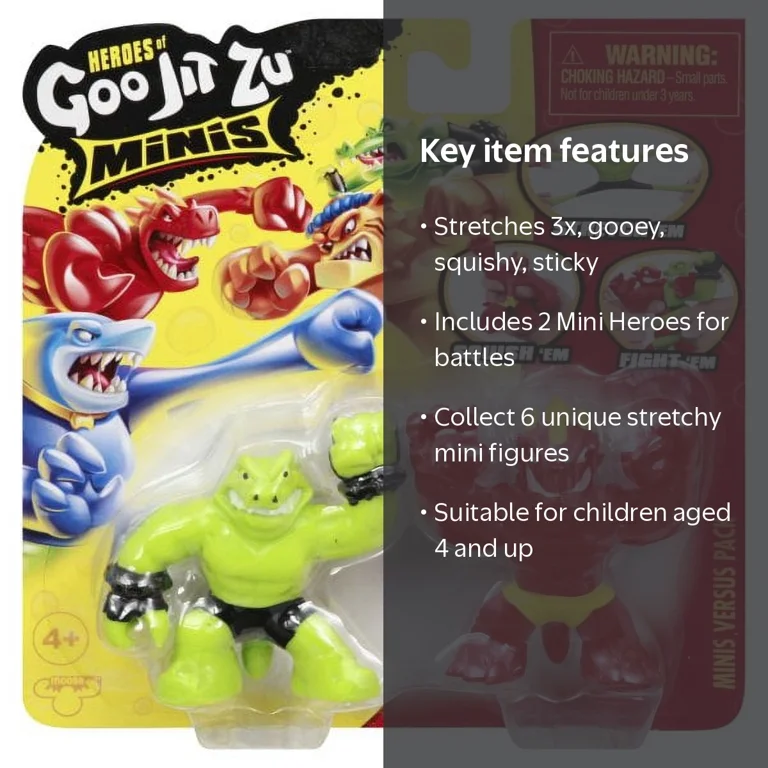 Stretchy Heroes of Goo JIT Zu Minis S3 (Assorted) - Walmart.com