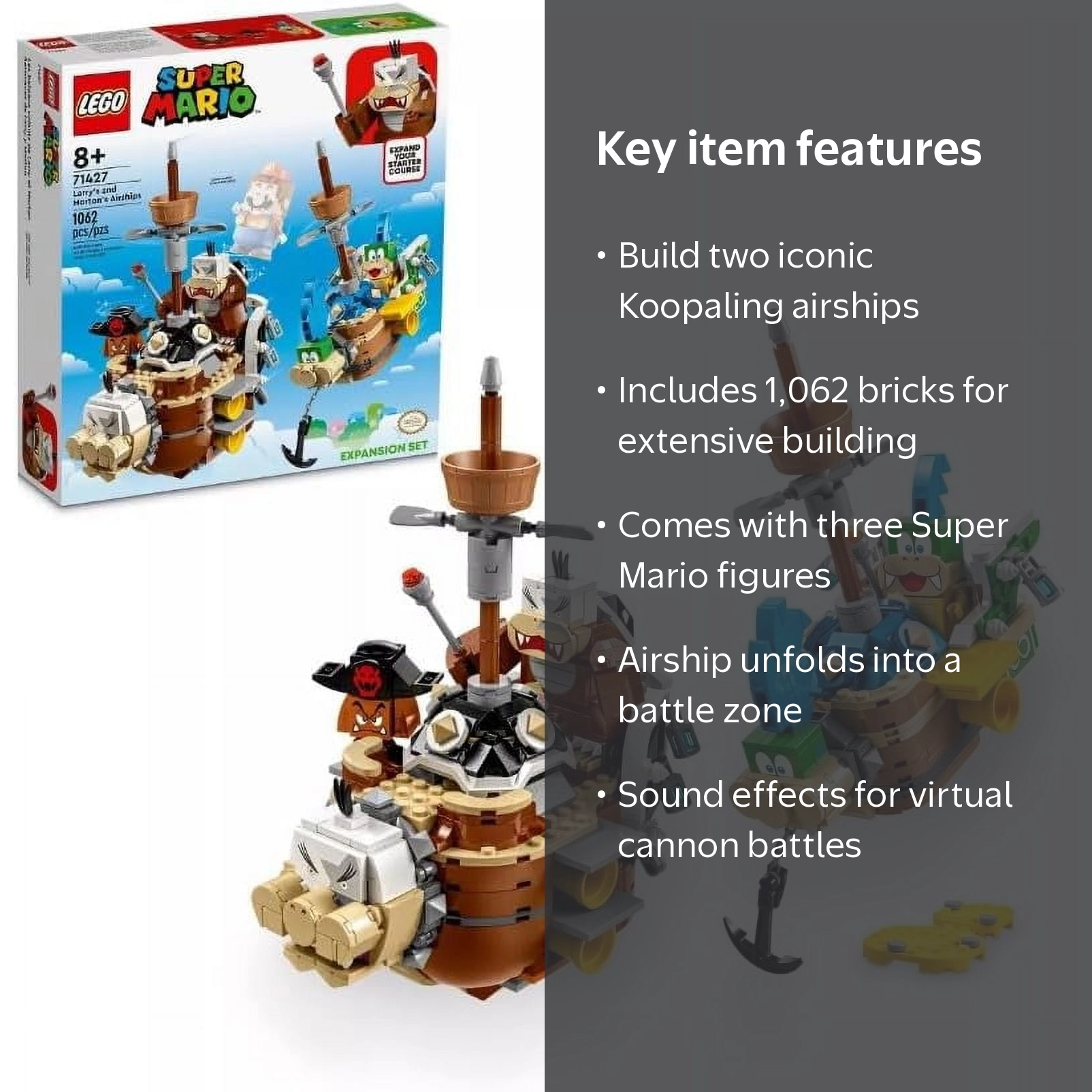LEGO, Buildable Set, Super Mario Larry's and Morton's Airships