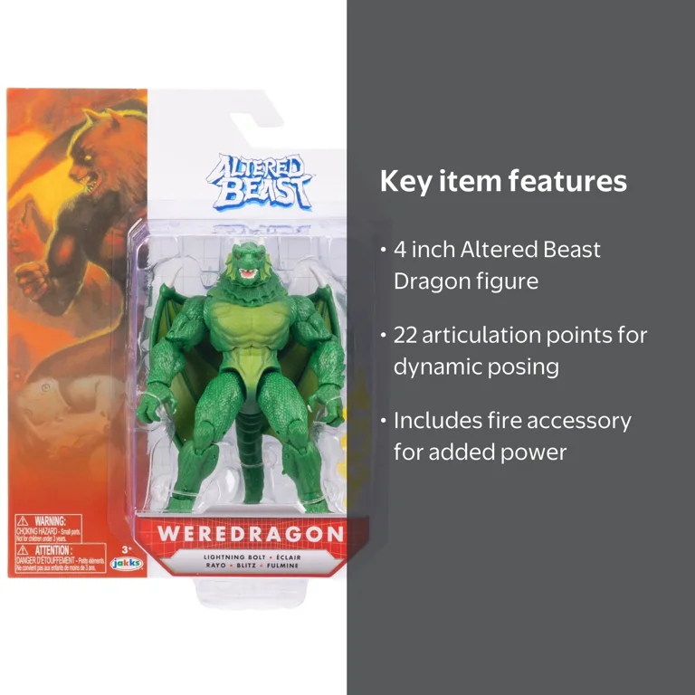 SEGA, Action Figure, Altered Beast Dragon, 4 inch multicolor