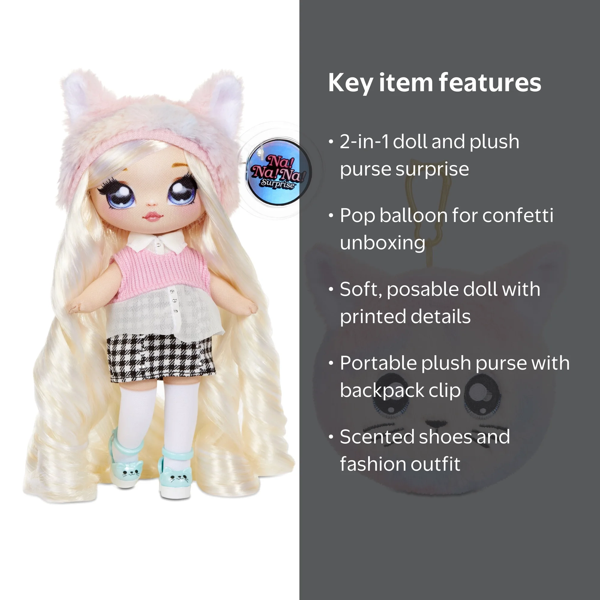 Na! Na! Na! Surprise 2-in-1 Fashion Doll and Plush Purse Series 4
