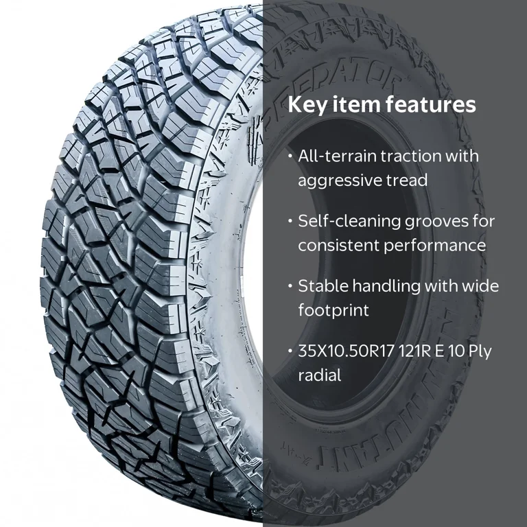 Predator New Mutant X-AT 35X10.50R17 121R E 10 Ply All Terrain All