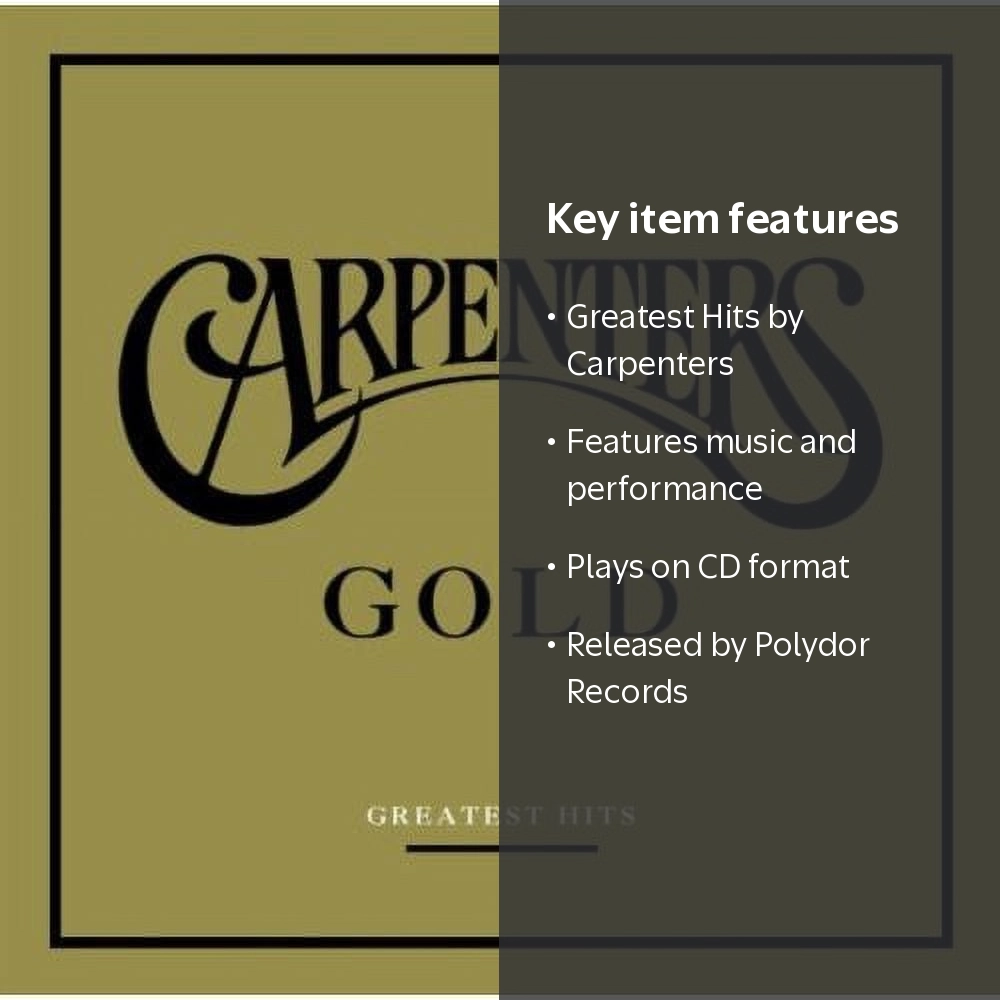 Carpenters - Gold: Greatest Hits - Music & Performance - CD