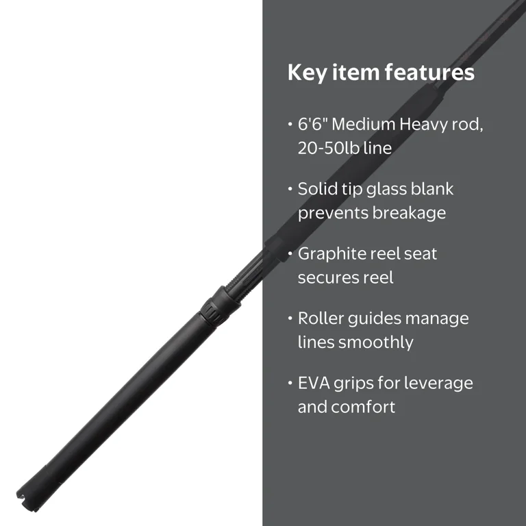 PENN Rampage® Boat Conventional Rod, 6'6