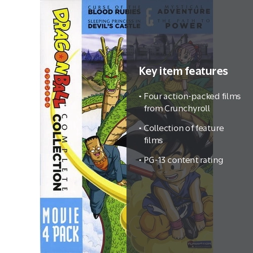 Dragon Ball 4 Movie Pack, Feature-Length Collection, PG-13