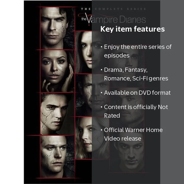 The Vampire Diaries: The Complete Series DVD with Bonus Features