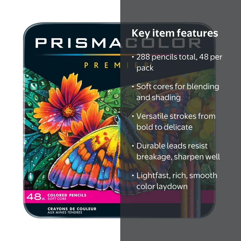Prismacolor Premier Soft Core Colored Pencil Set, 6 Packs: 48 ct