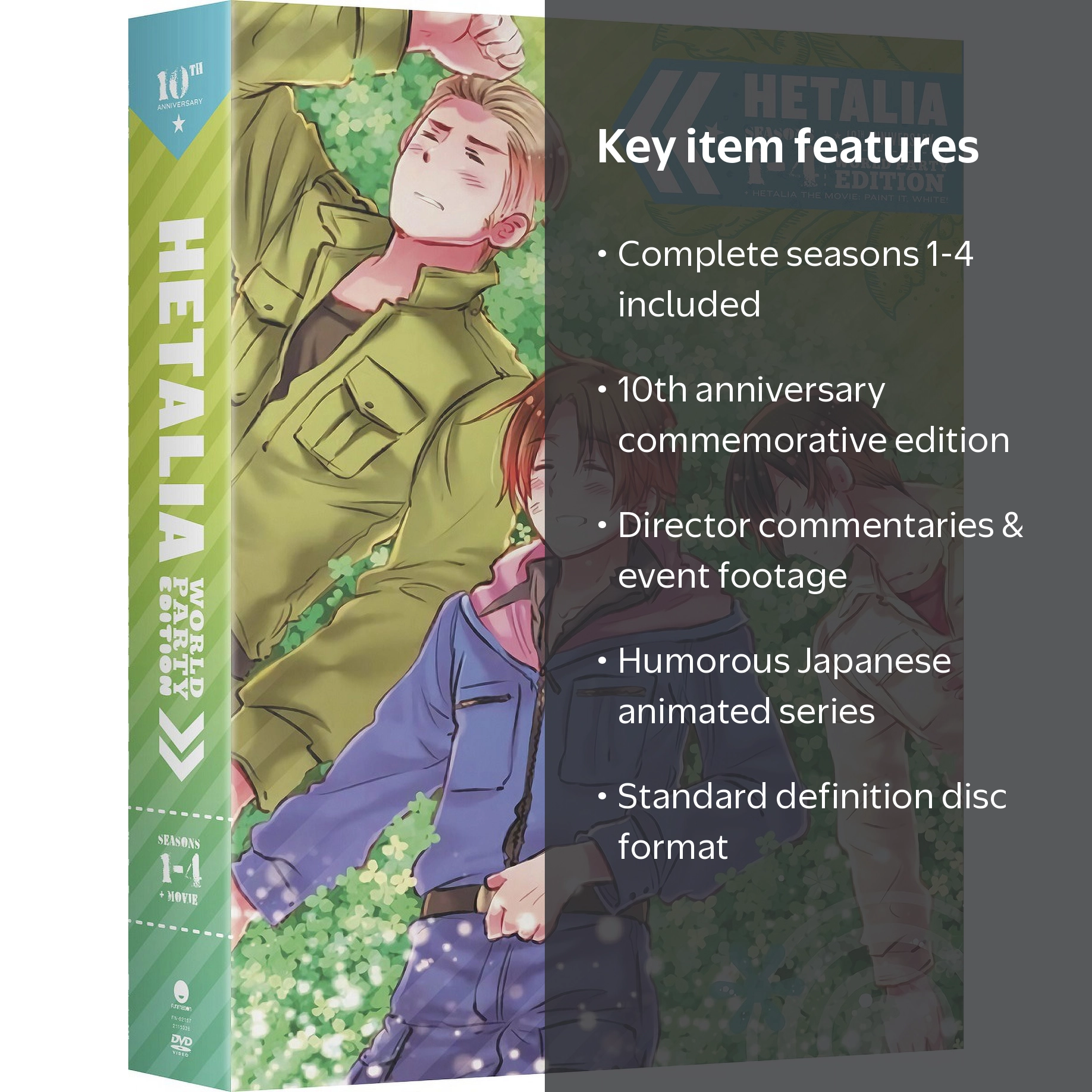 New Hetalia: Seasons 1-4 (10th Anniversary Edition / DVD