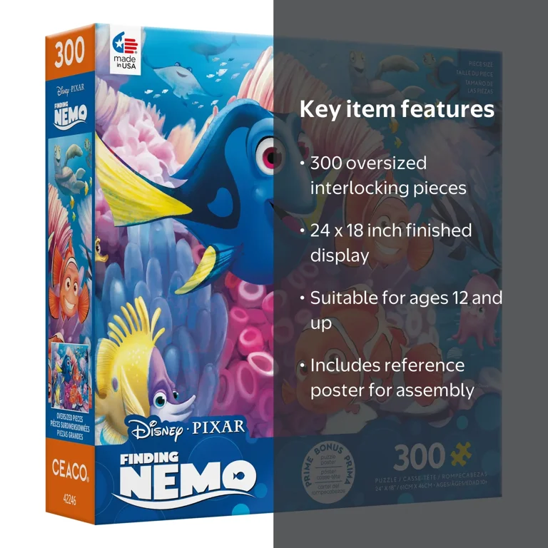 Ceaco Nemo Disney 300 Piece Interlocking Jigsaw Puzzle - Walmart.com