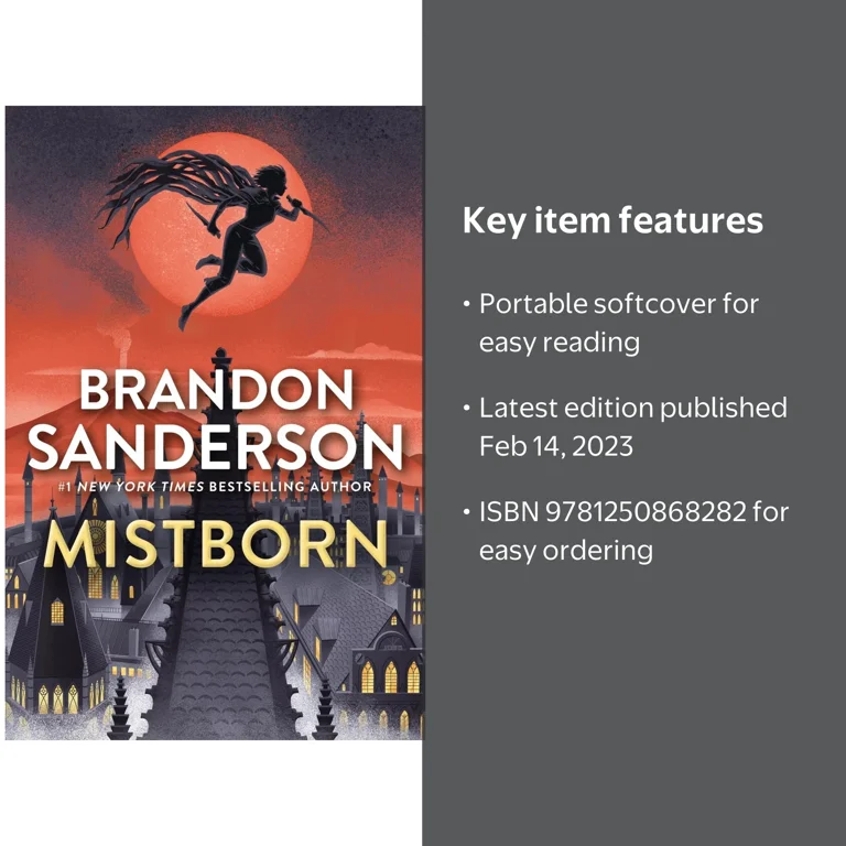 Brandon Sanderson, Mistborn: The Final Empire Paperback - Walmart.com