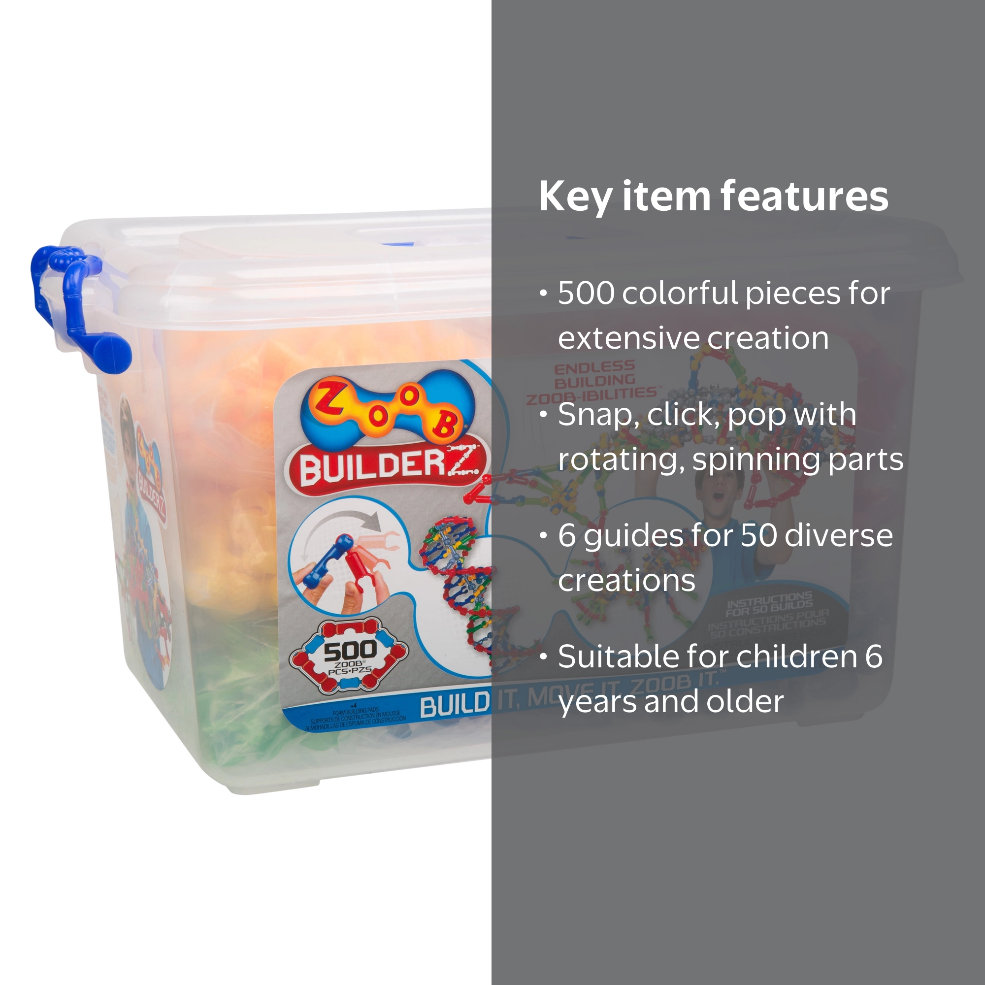 ZOOB BuilderZ 500 Piece Kit - Walmart.com