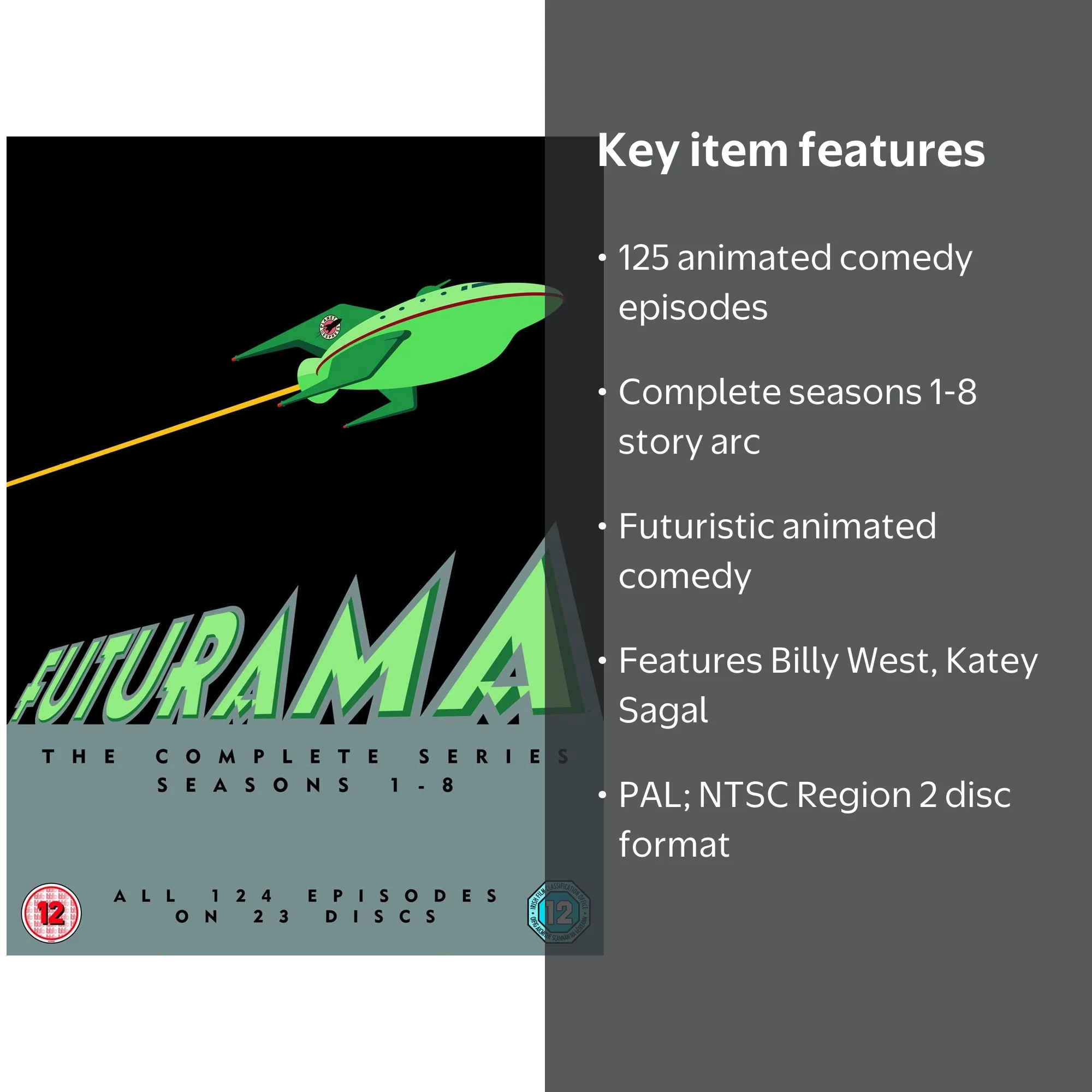 Futurama - Season 1-8 DVD 1999 - Walmart.com