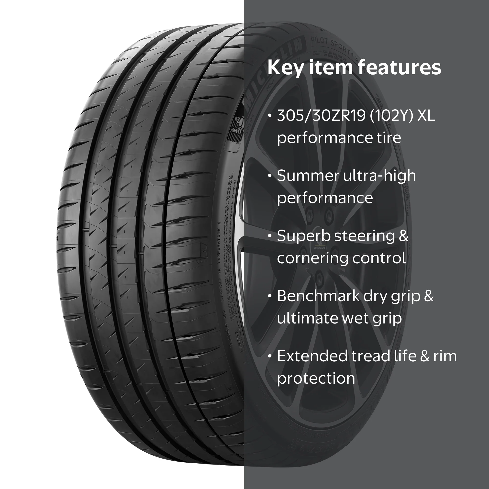 Michelin Pilot Sport 4S Performance 305/30ZR19 (102Y) XL Passenger