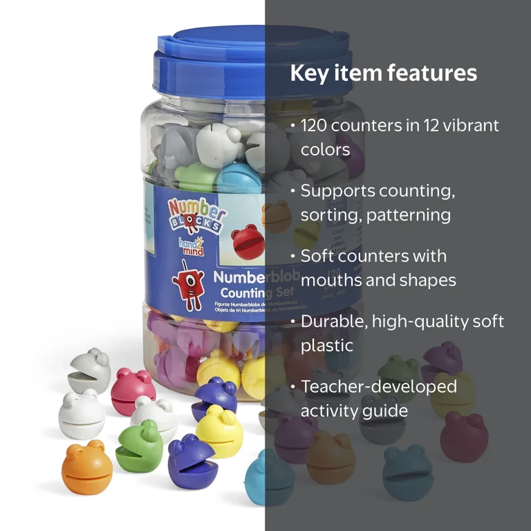Hand2mind Numberblocks Counting Set for Preschool Math Activities