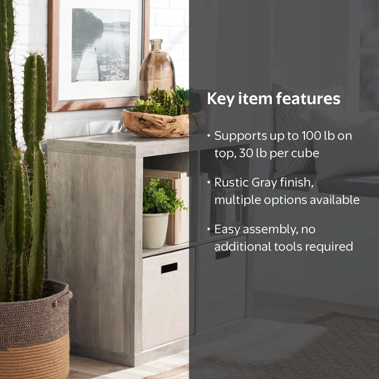 固本培元湯 こもとばいげん 4箱セット 30袋入×4=120袋入　新品 Better Homes & Gardens 4 Cube Storage Organizer, Rustic Gray