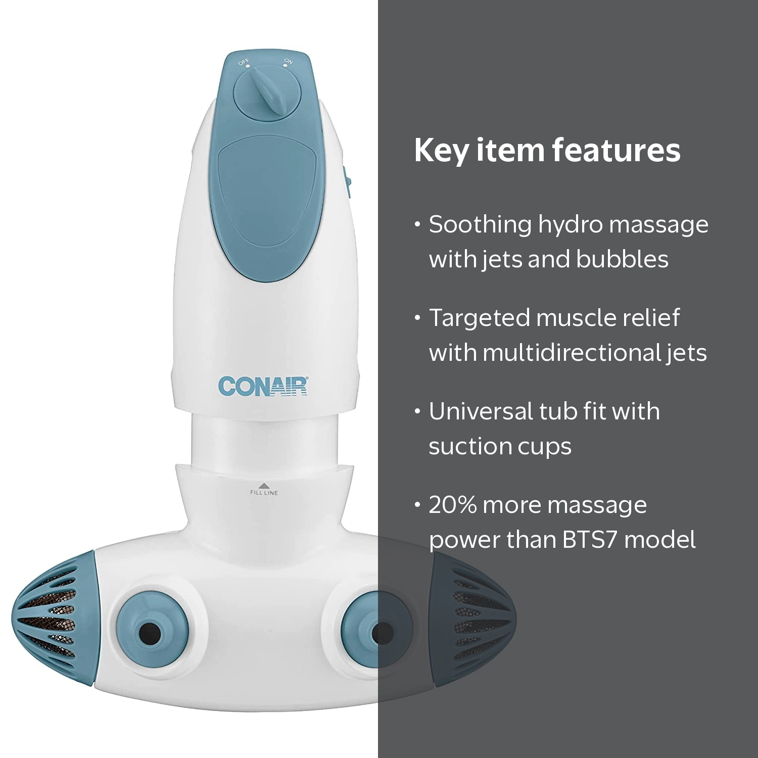 Conair Jet Hydro Spa Portable Bath Spa with Jets and Bubbles