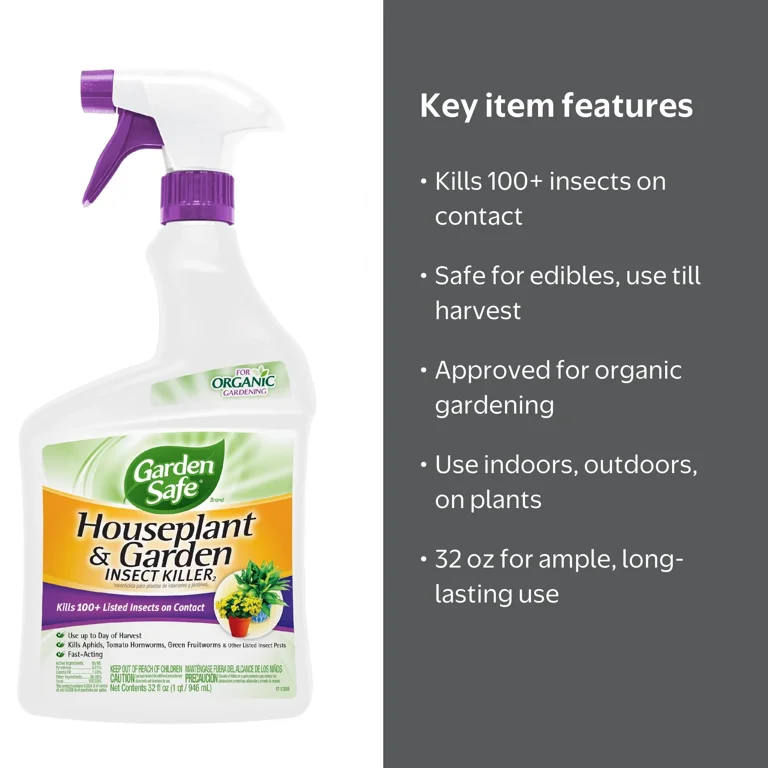 Garden Safe Houseplant & Garden Insect Killer, 32 Oz - Walmart.com