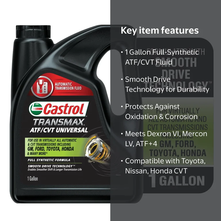 Castrol Transmax ATF/CVT Universal Automatic Transmission Fluid, 1