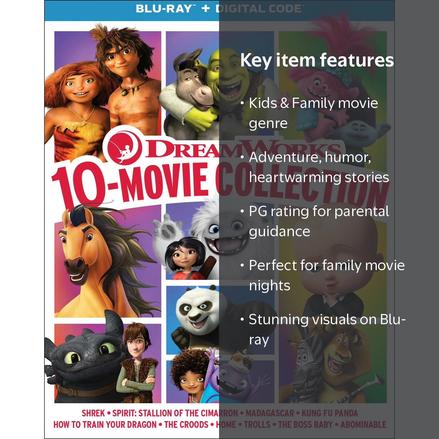DreamWorks 10-Movie Collection (Blu-ray, Digital Copy) - Walmart.com