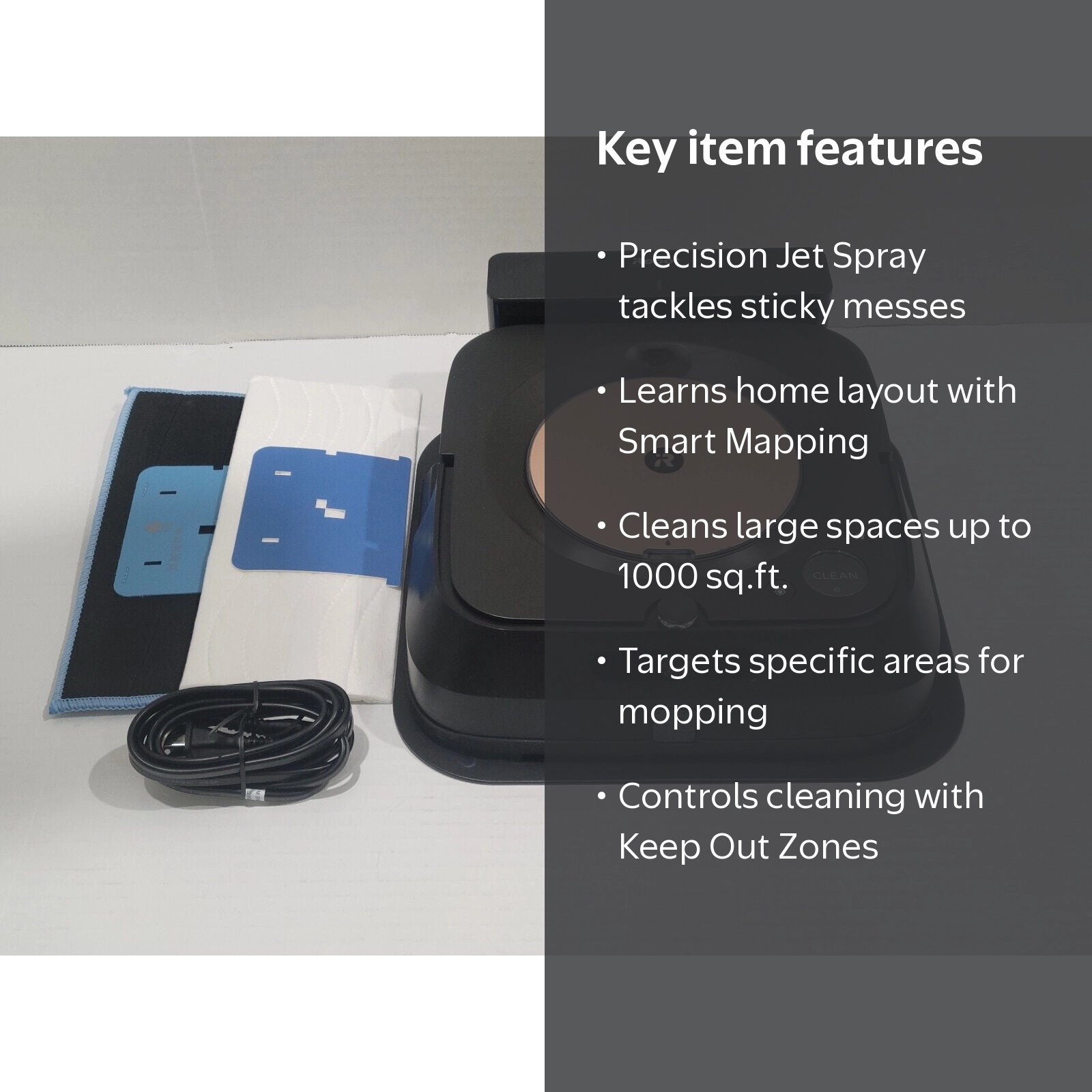 iRobot, Robot Mop, Wi-Fi Connected, Precision Jet Spray, Smart