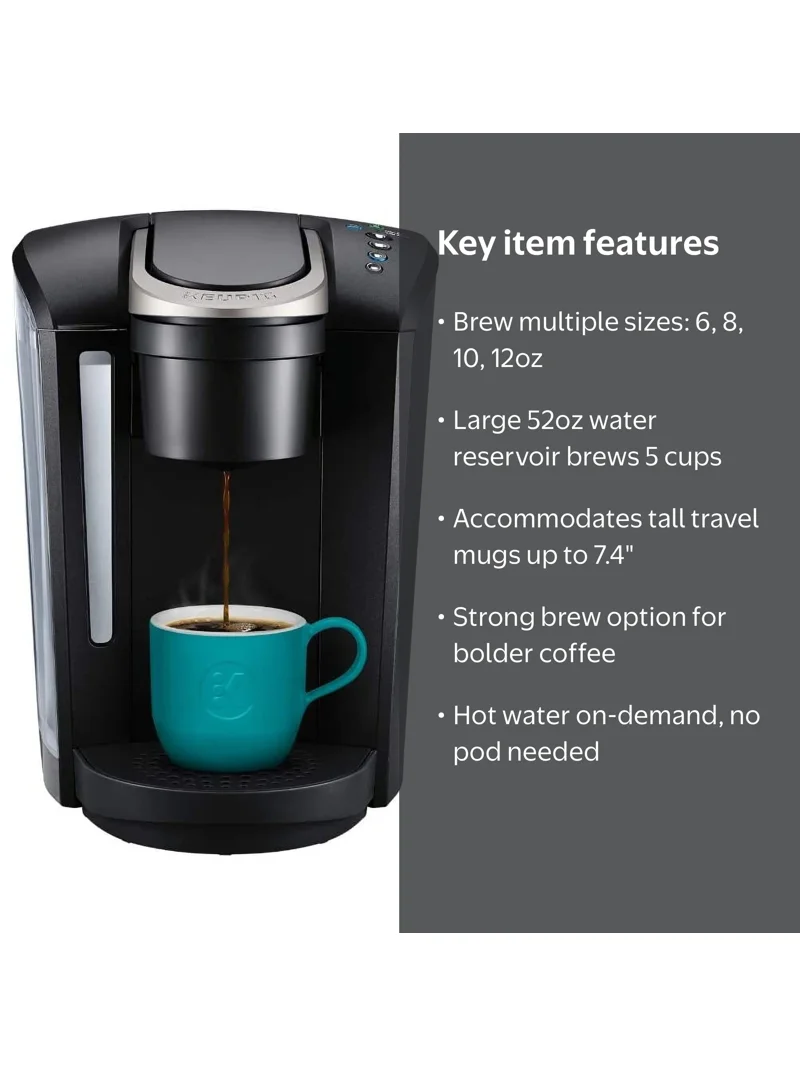 New Keurig K-Select Strong Brew K-Cup Pod Coffee Maker, Black
