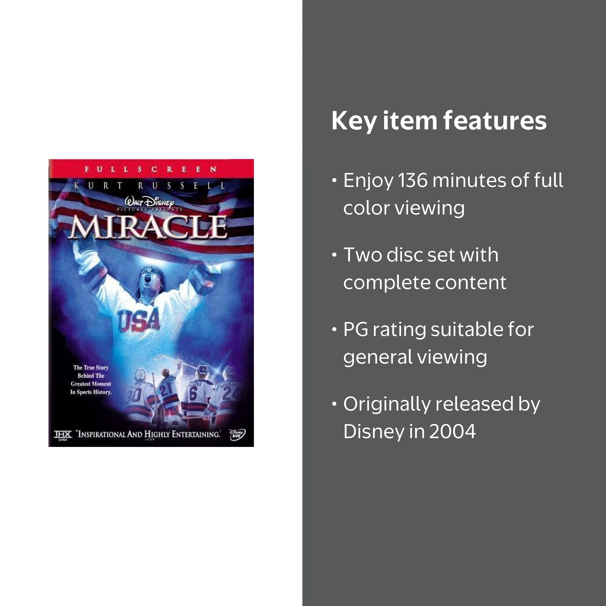 Miracle (2004) (DVD) - Walmart.com