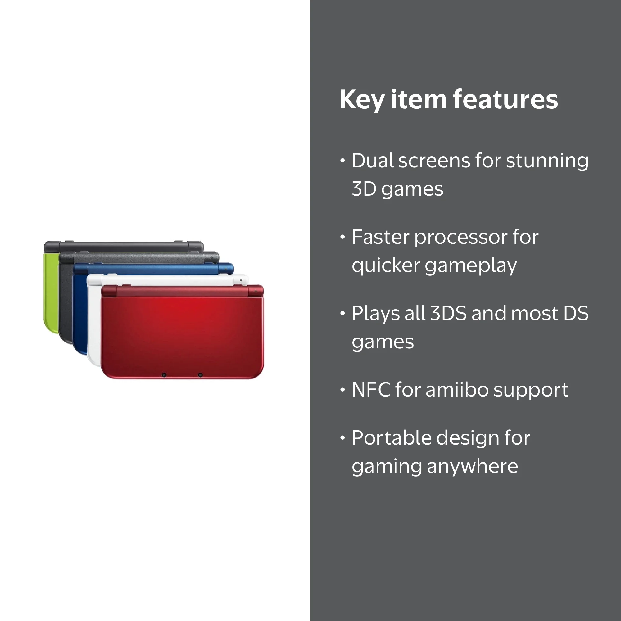 Pre-Owned Nintendo New 3DS XL/LL Gaming Console, Random Color