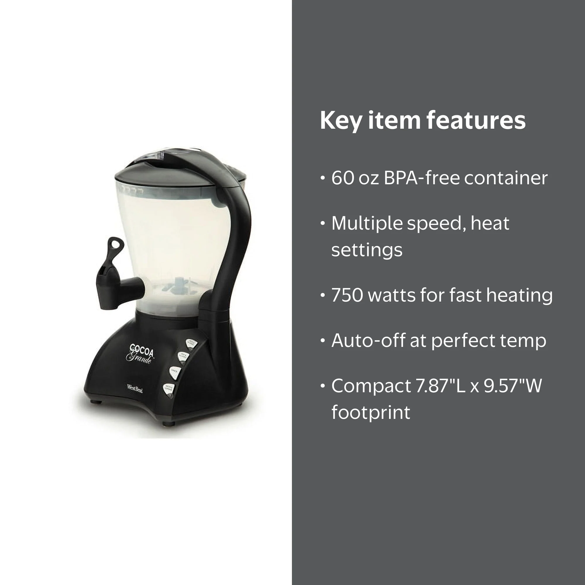 バニー&マッティ　キャンディーポットスタンド West Bend Cocoa Grande Hot Drink Maker - Walmart.com