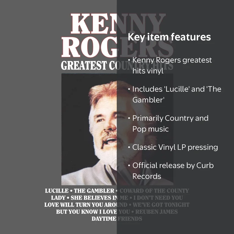 Kenny Rogers - Greatest Hits - Vinyl LP Music & Performance