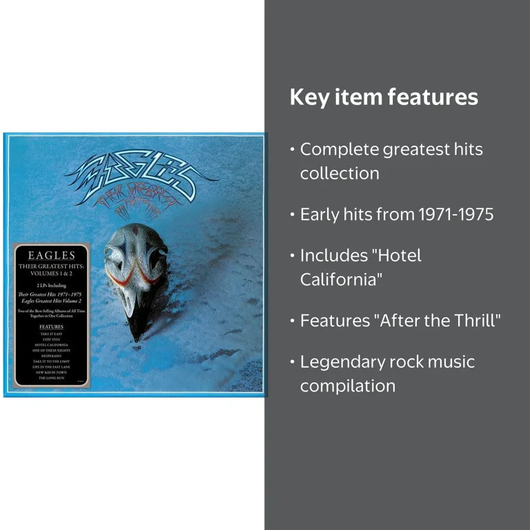 Eagles Band Classic - Their Greatest Hits Volumes 1 & 2 - Rock CD